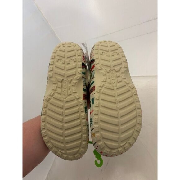 Crocs Christmas shoes sandals with fur NWT sz 11 212050-2Y2 brand new main image 7